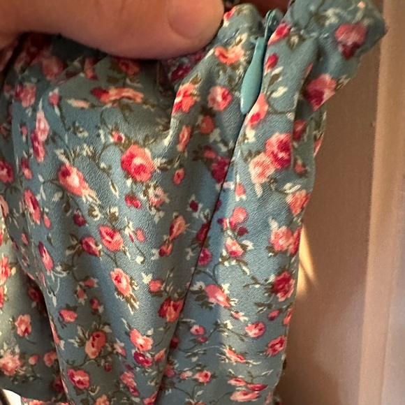 NWOT Charlotte Russe Teal Floral Sundress SIZE S - Picture 5 of 10